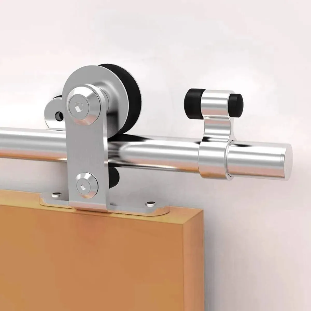 200CM/6.6FT Kit Sliding Door Kit with Hanging Rail - Image 3