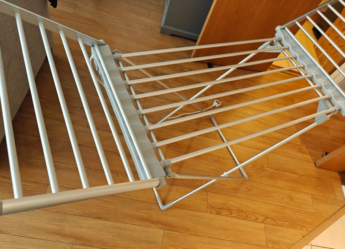 Heated electric clothes drying rack - Image 1