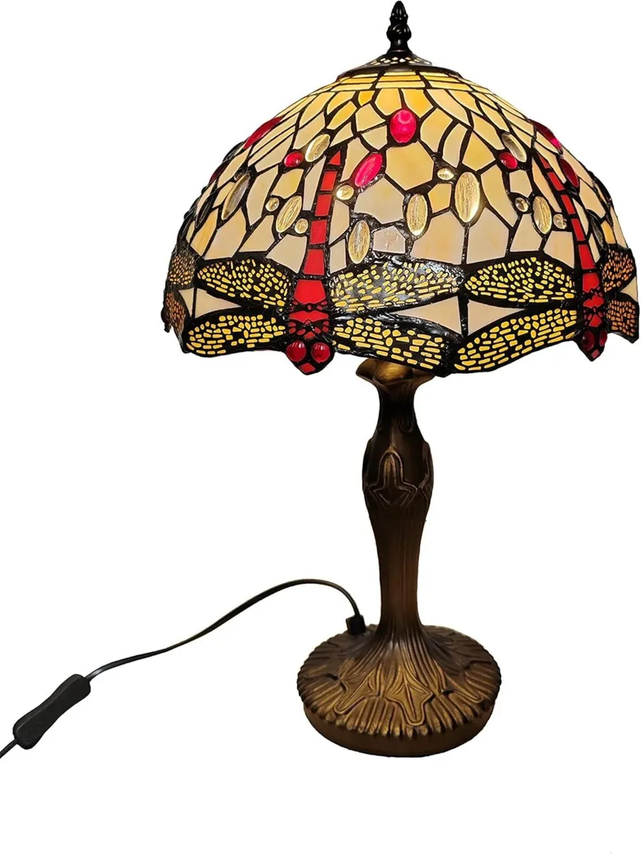 Tiffany Style Table Lamp Dragonfly Design 49 cm - Image 1