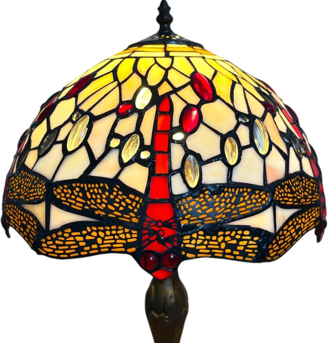Tiffany Style Table Lamp Dragonfly Design 49 cm - Image 4