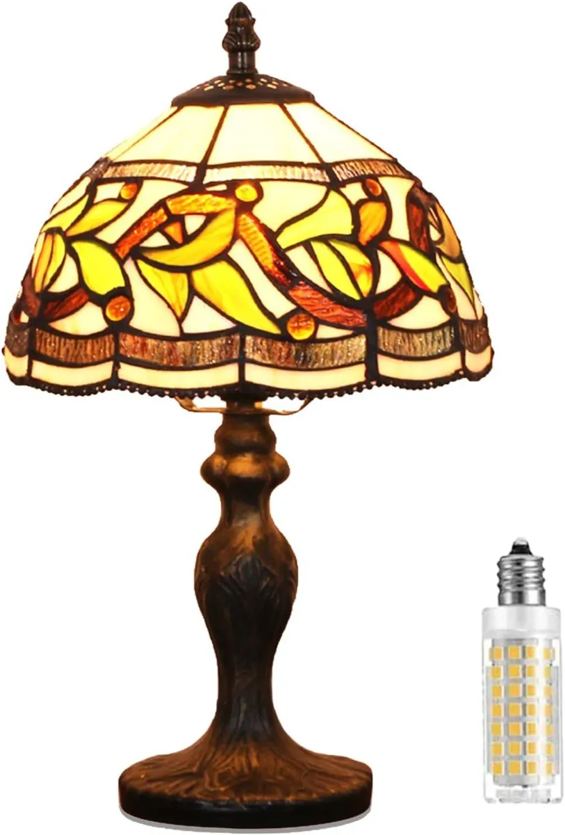 Stained Table Lamp Glass Light Handmade Desk - Image 1