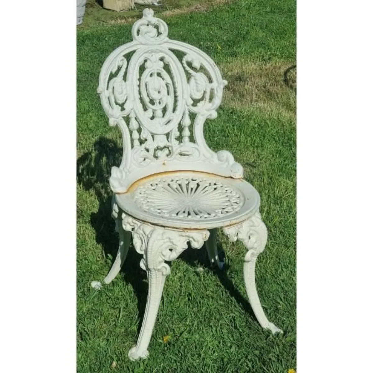 Cast Iron Chair Ornate CH-R-703B - Image 1