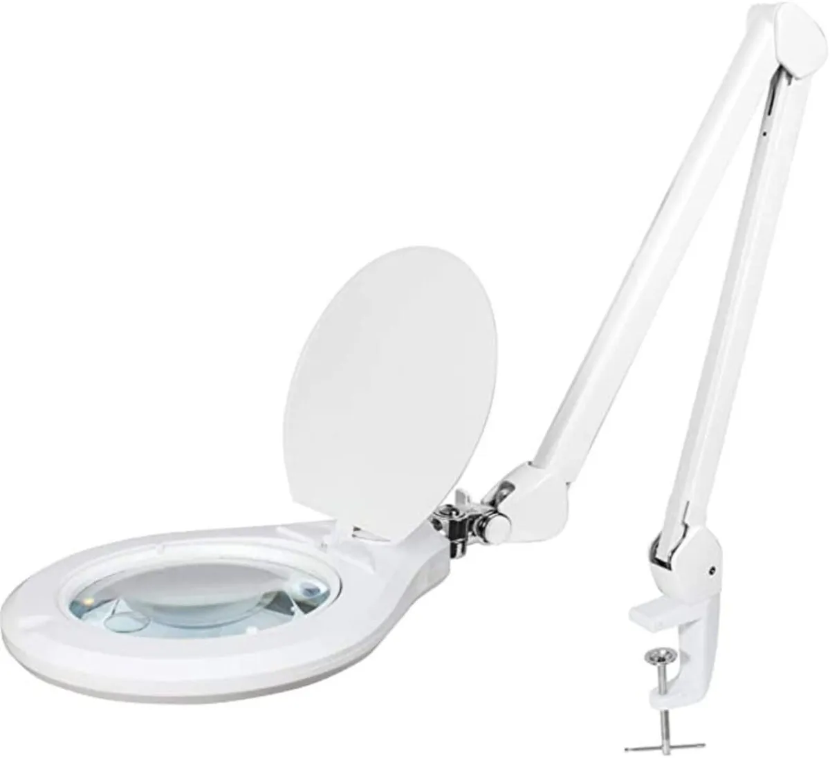 Elite Super LED Magnifying Lamp with Clamp – 15cm - Image 1