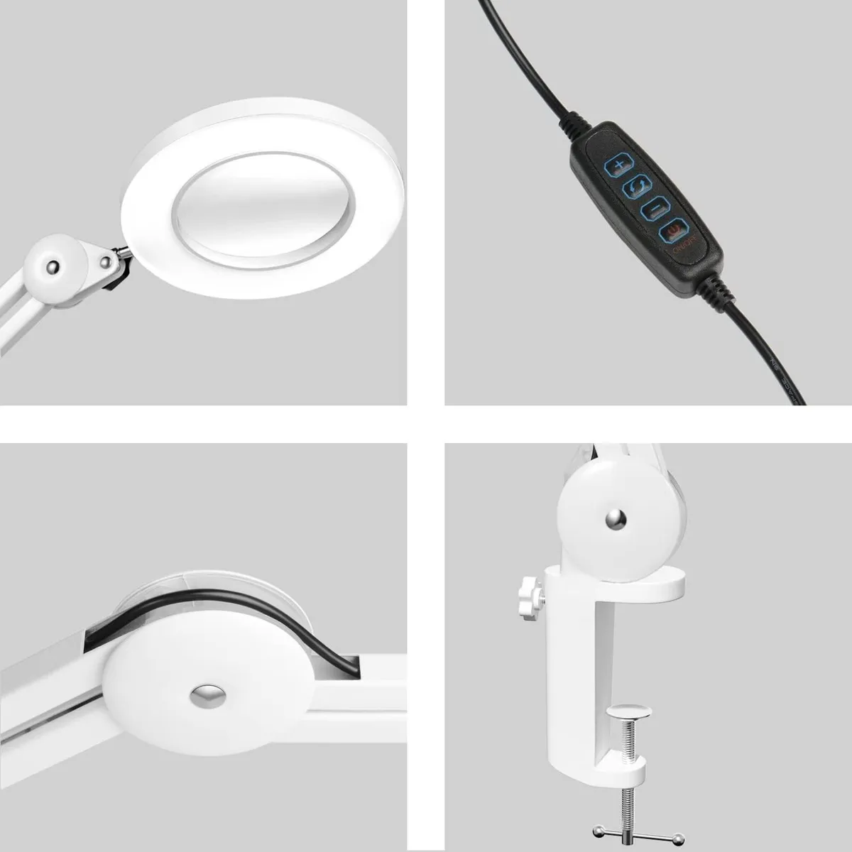 LED Magnifying Lamp Heavy-Duty Workplace Desk 125 - Image 3