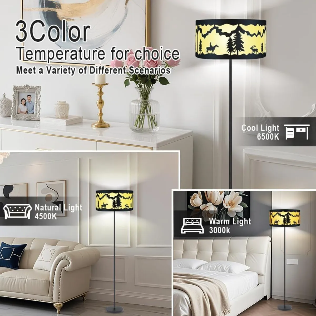 59 Farmhouse Floor Lamps for Living Room Rustic - Image 2