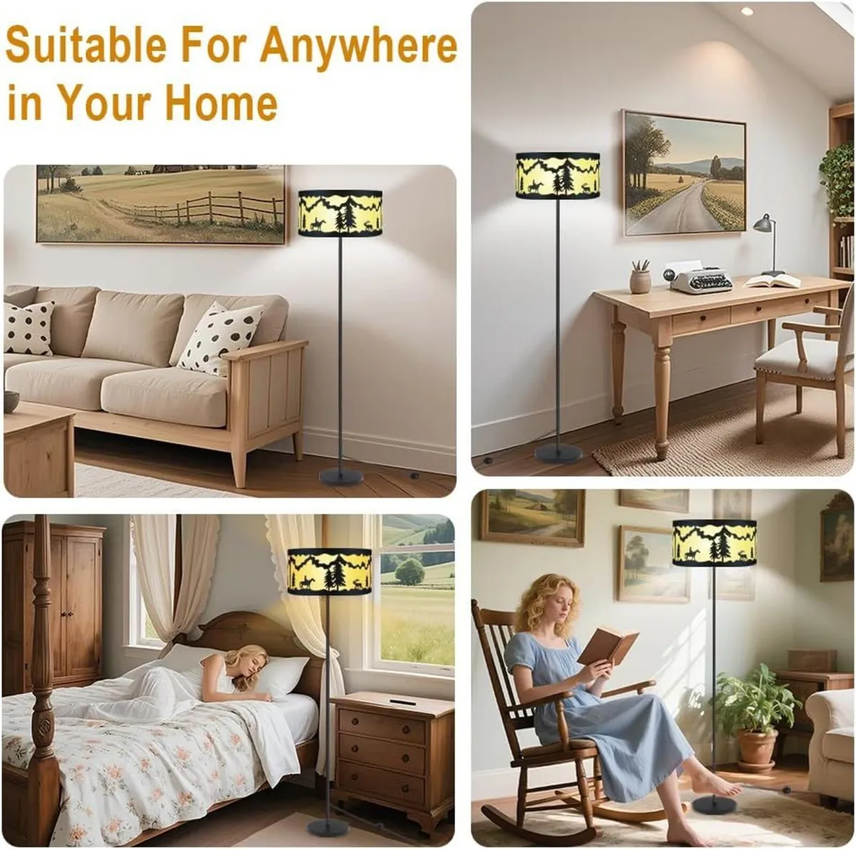 59 Farmhouse Floor Lamps for Living Room Rustic - Image 3