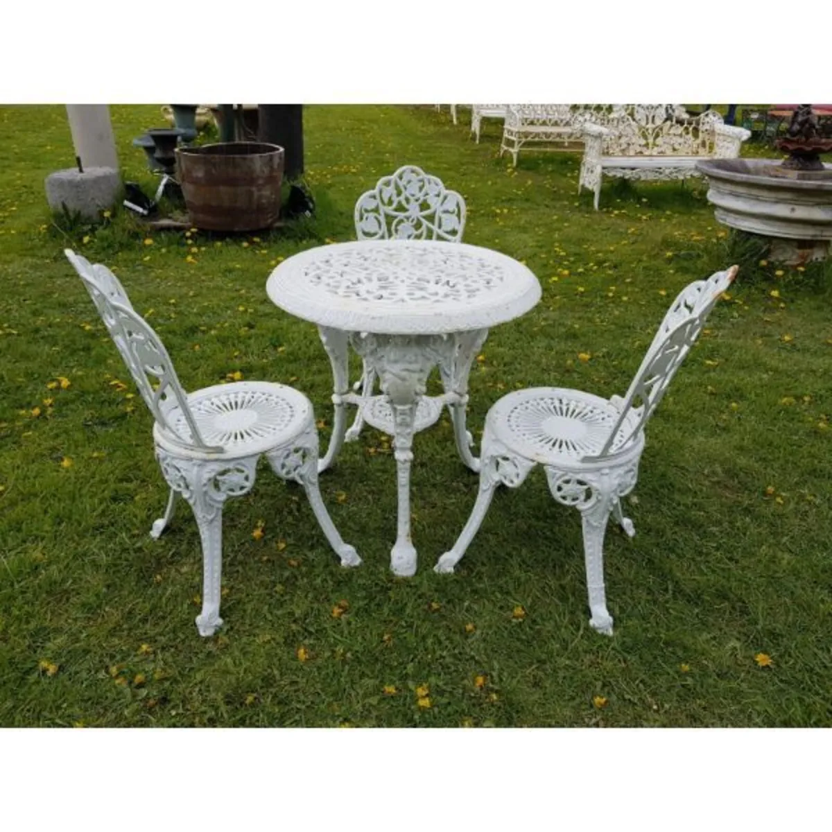 Cast Iron Garden Set x3 – Ornate – Style N - Image 1