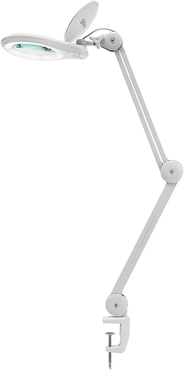 LED Magnifying Lamp 1 200 Lumens with Clamp – - Image 1