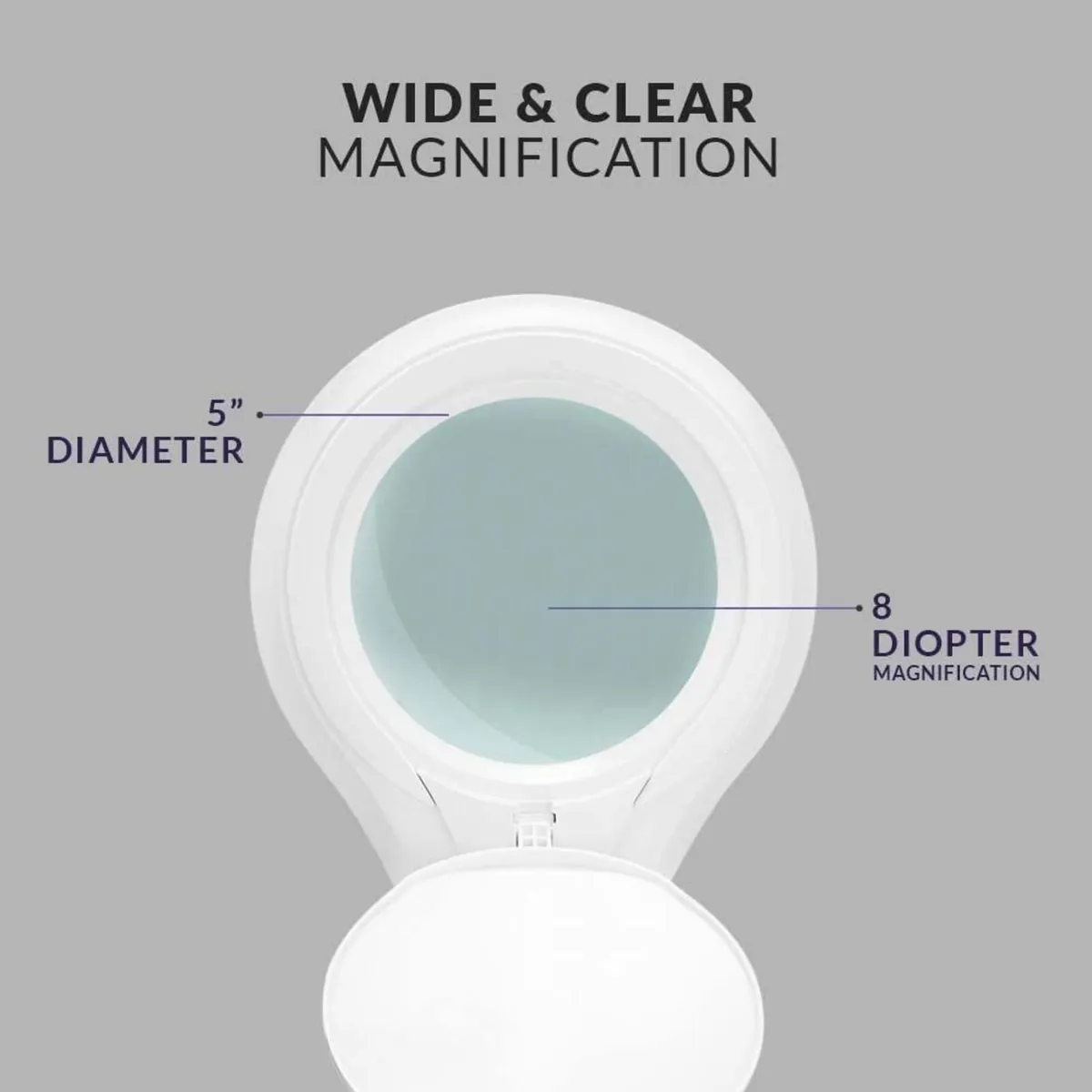 LED Magnifying Lamp 1 200 Lumens with Clamp – - Image 2