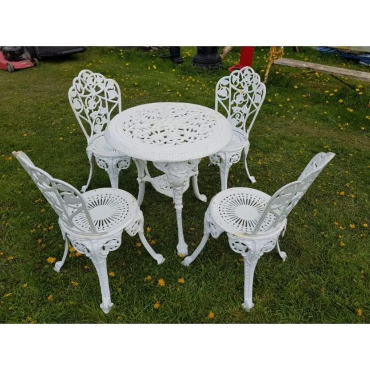 Cast Iron Garden Set x4 – Ornate – Style N - Image 1