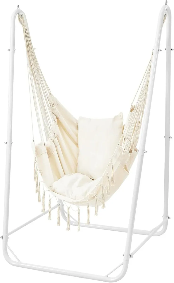 U-Shaped Hammock Chair with Stand Heavy-Duty - Image 1