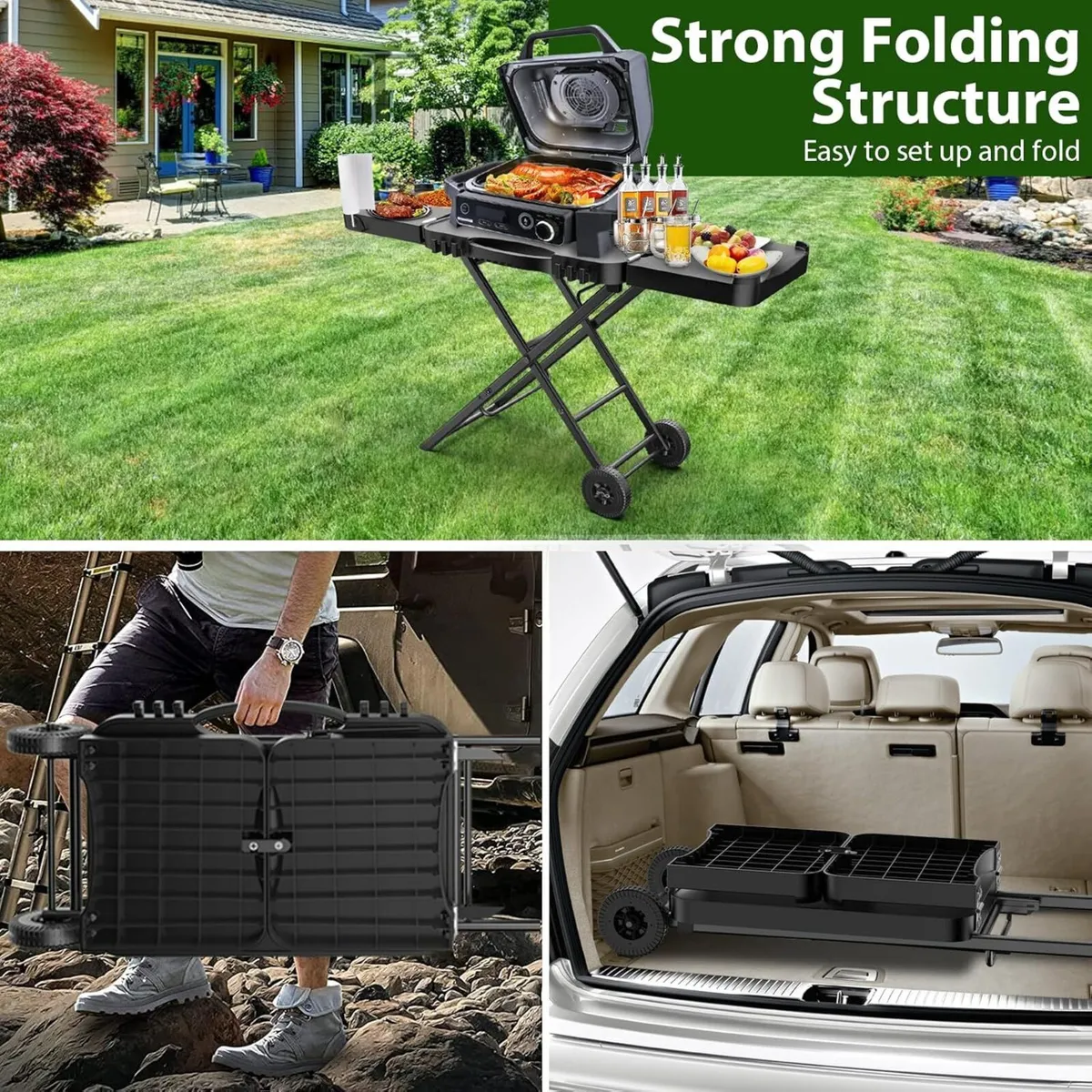 Portable Indoor Grill Table Stand for Ninja - Image 4