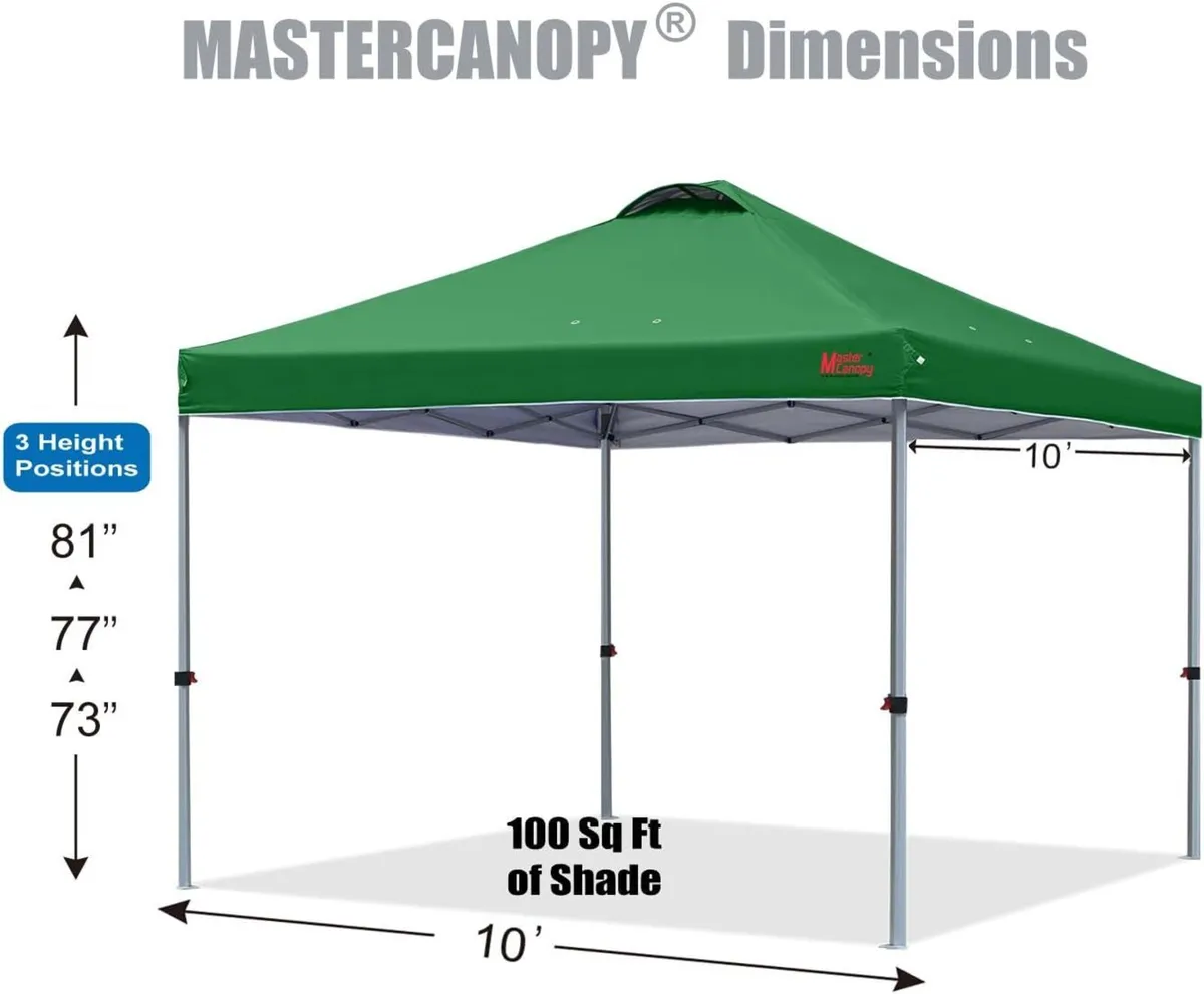 Durable Ez Pop-up Gazebo Tent with Roller Bag - Image 2
