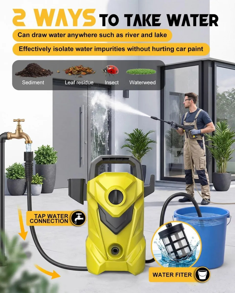 Pressure Washer 1800W 135Bar Electric Power - Image 3