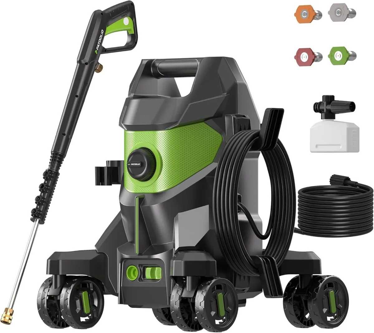 Pressure Washers Power Washer with 4 Lockable - Image 1