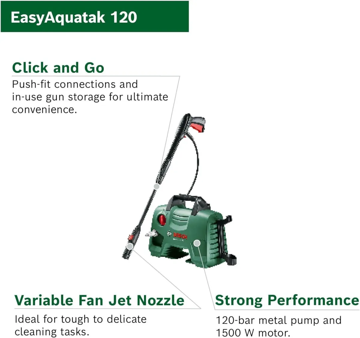 High Pressure Washer EasyAquatak 120 (1500W Home - Image 3