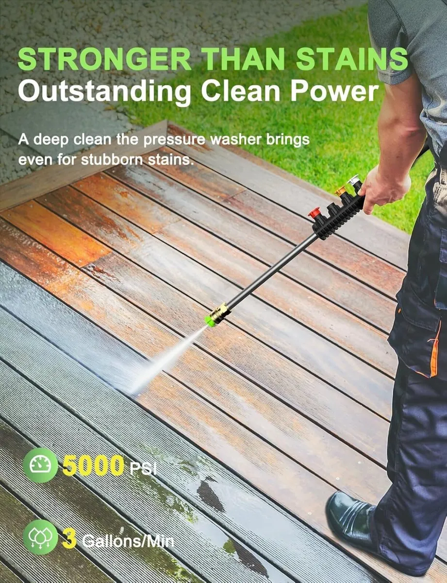 Pressure Washers 1600W Power Jet with 4 Nozzles - Image 4