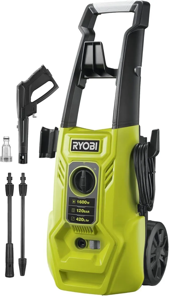RY120PWA 1600W 120bar Pressure Washer - Image 1