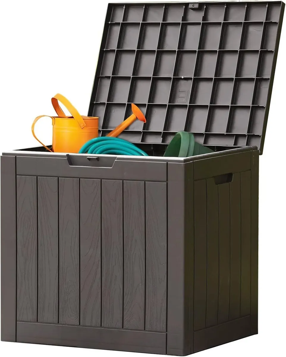 Deck Box with 31 Gallon Capacity Weatherproof - Image 1