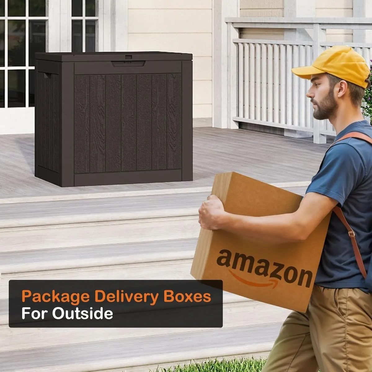 Deck Box with 31 Gallon Capacity Weatherproof - Image 3