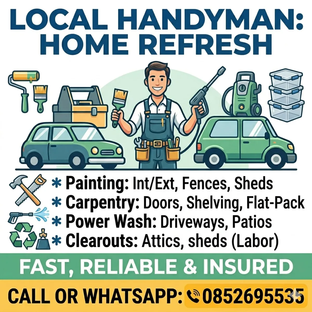 Handyman - Painter/Carpenter/Powerwash - Image 1