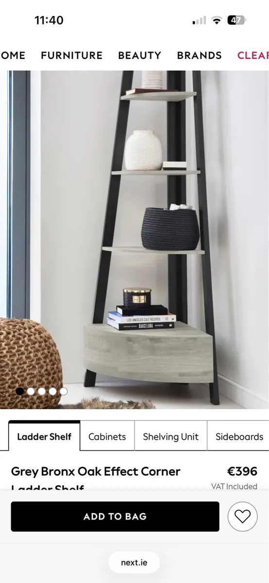 Next Home Shelving Ladder - Image 1