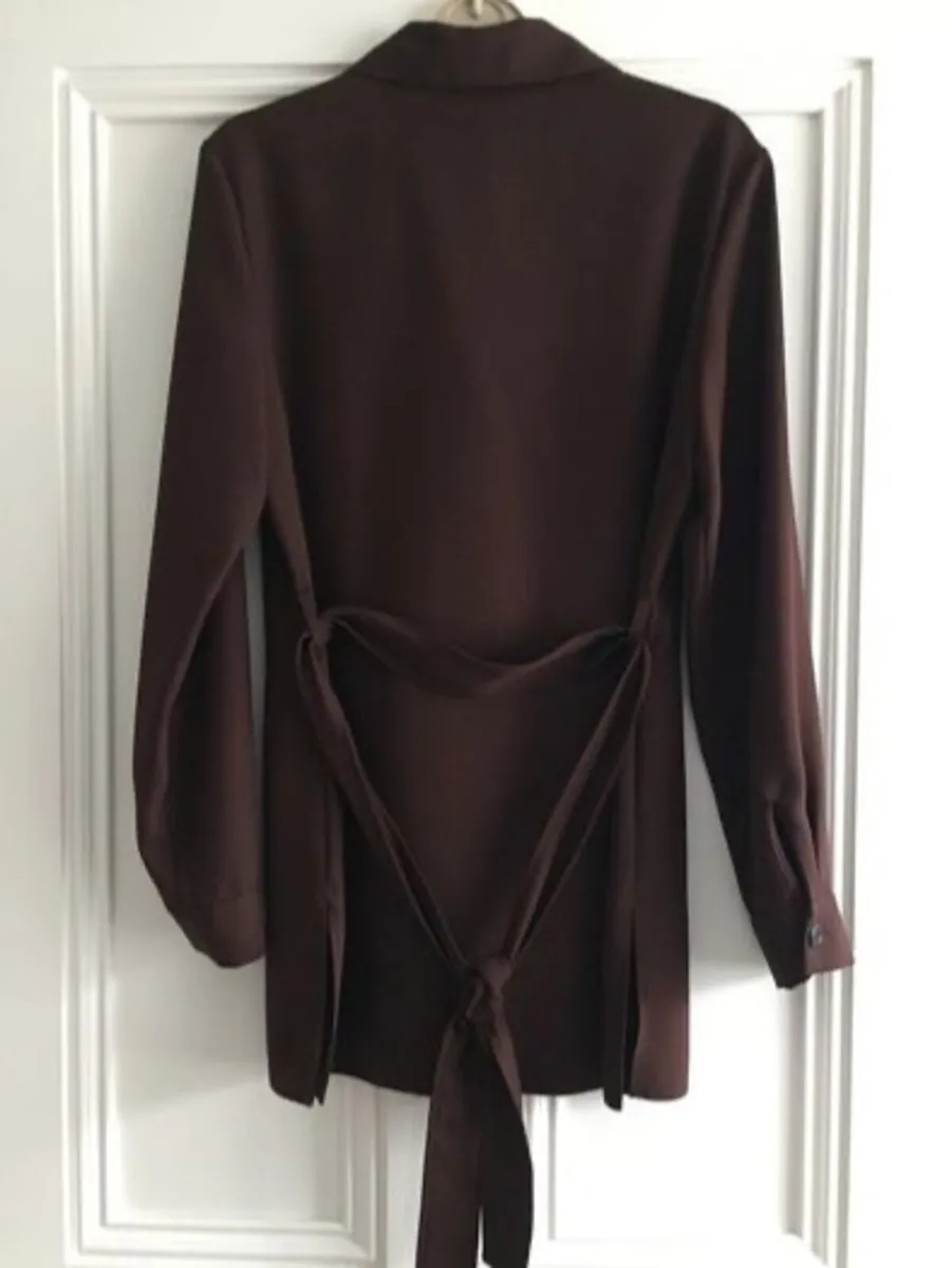 BRAND NEW Debenhams Belted Ladies Top: Size 10 - Image 2