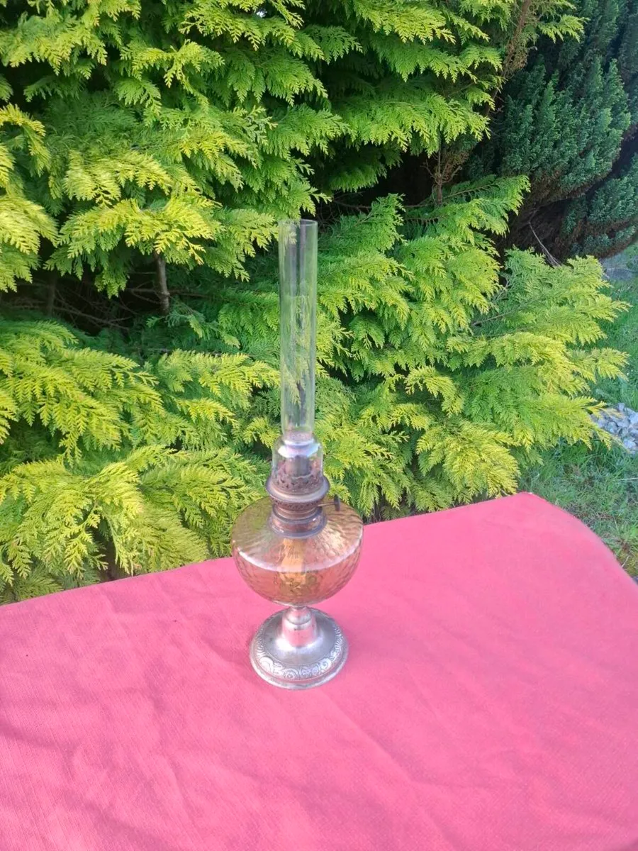 Glass oil lamp working - Image 1