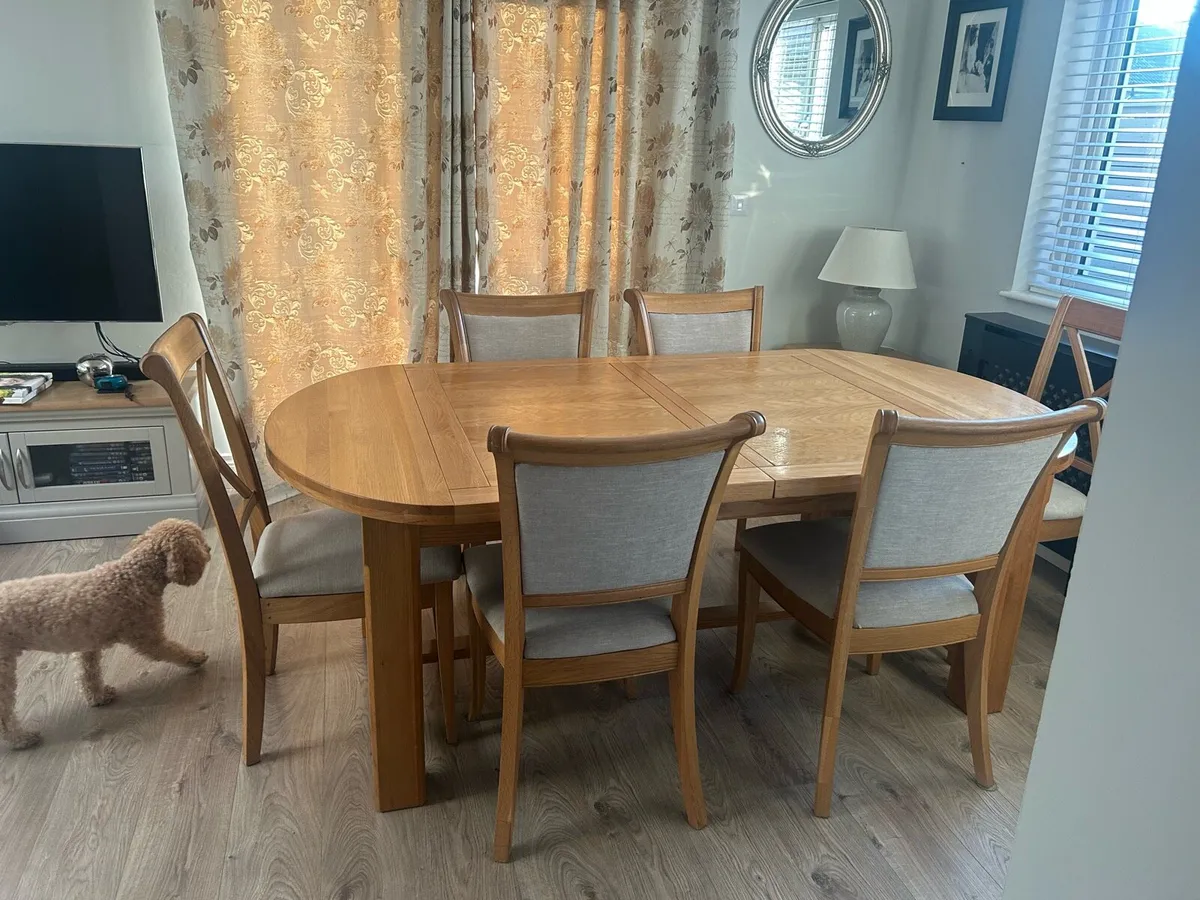 Dining table & 6 chairs furniture set - Image 2