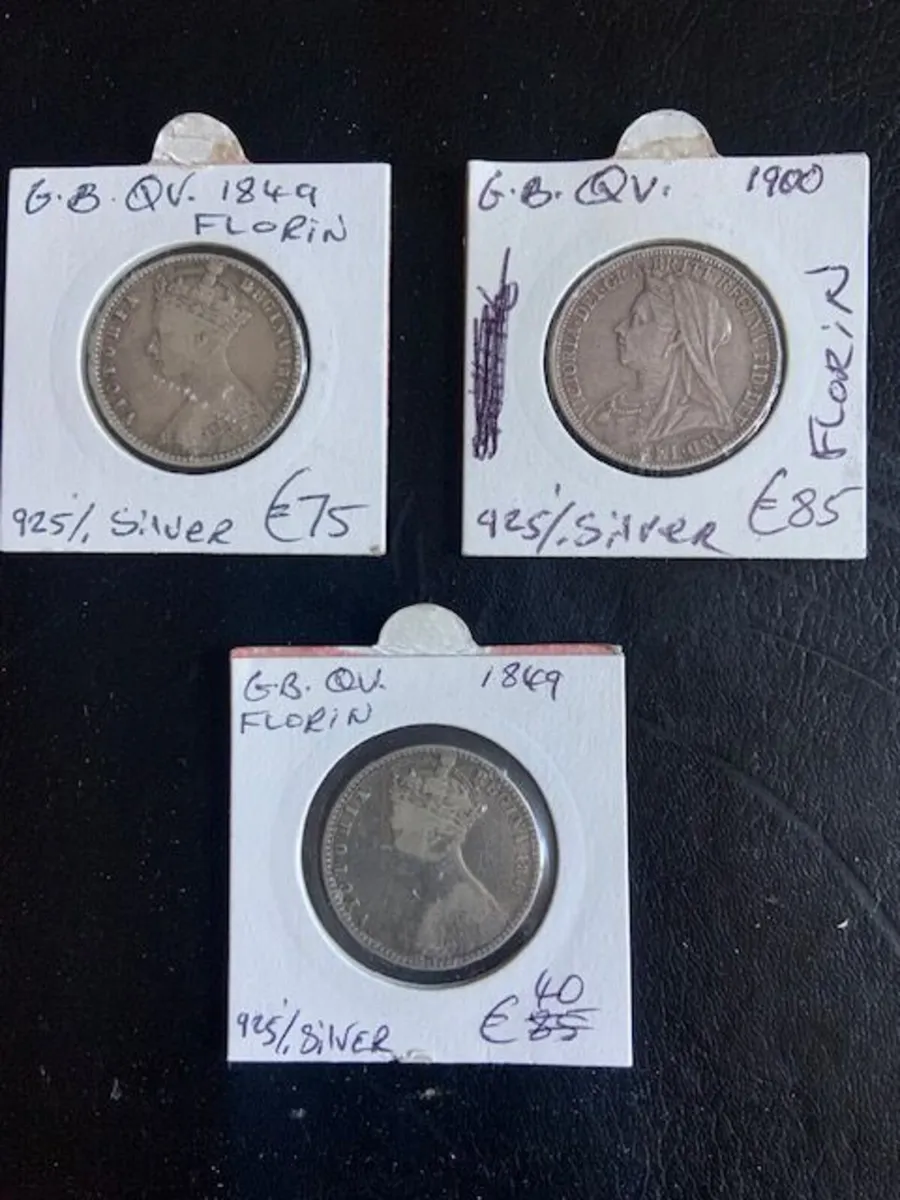 Queen Victoria Florin Coins - Various Prices - Image 4