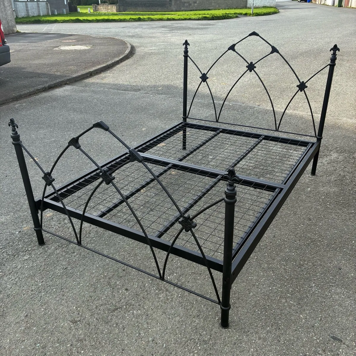 Black Double bed Frame - Image 3