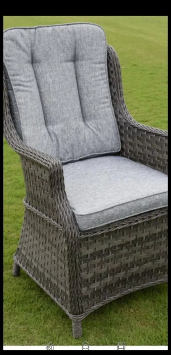 Brand New Dark Grey Rattan Bistro Set - Image 2