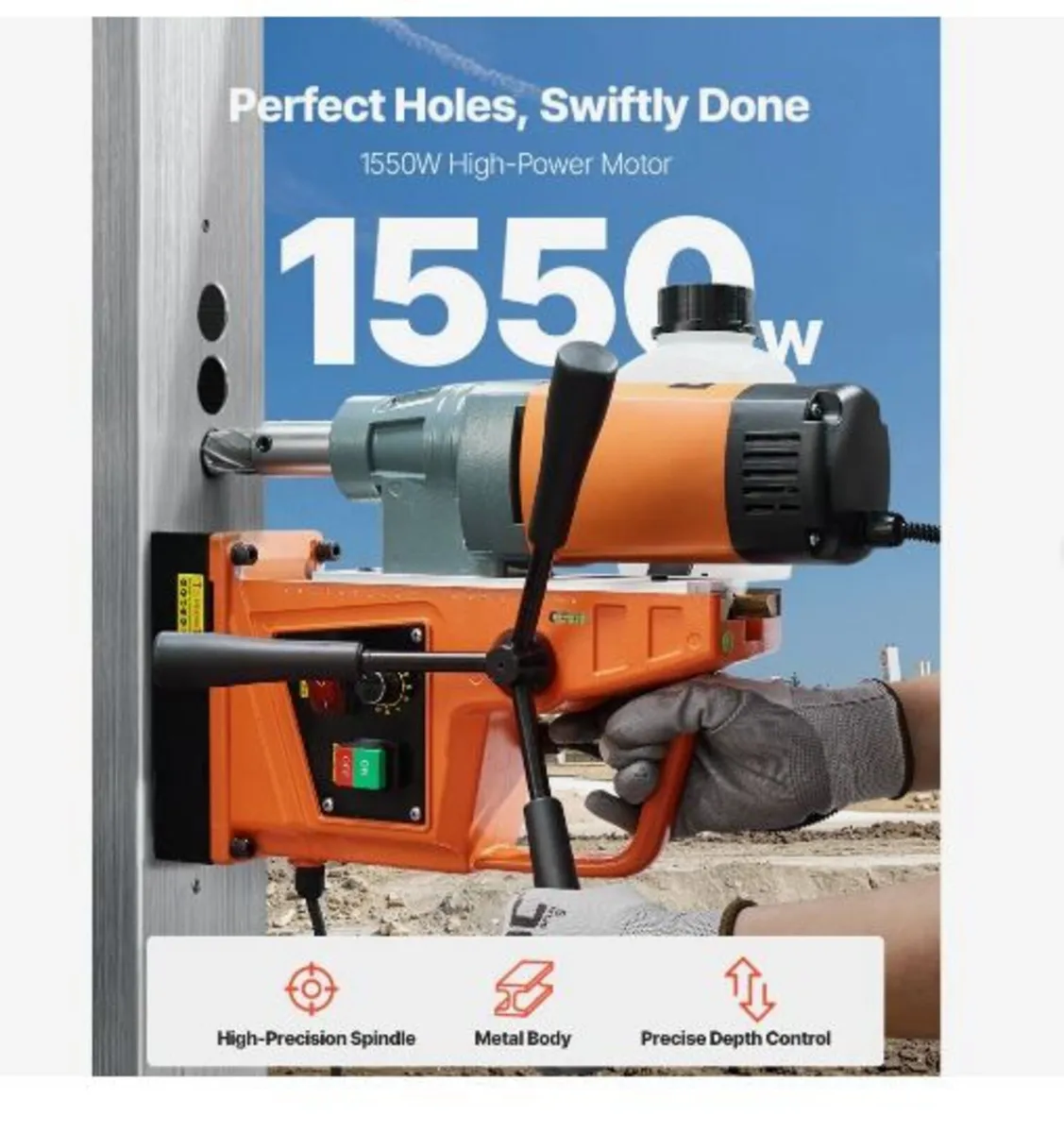 Magnetic Drill, 1550W - Image 2