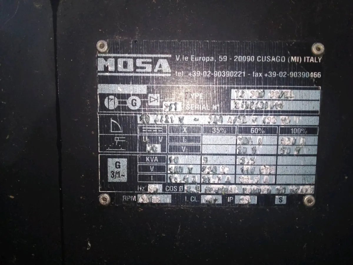 Mosa diesel welder 300 amp - Image 3