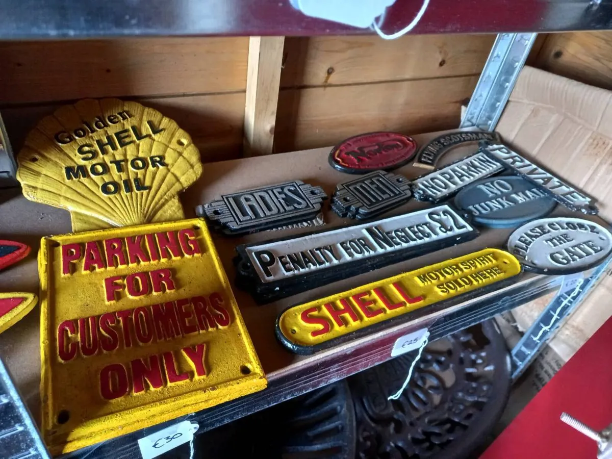 Cast Iron Signs - Image 1