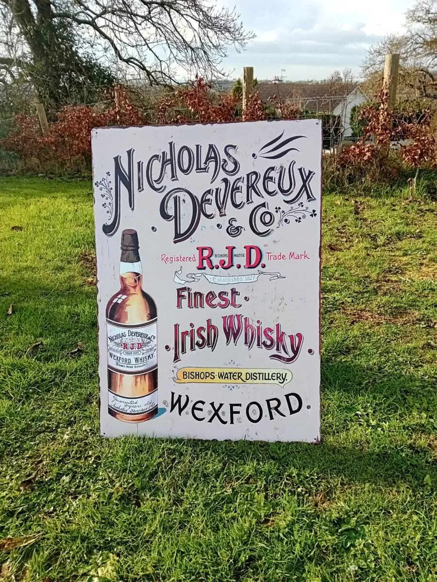 Devereux Large Tin Sign - Image 1