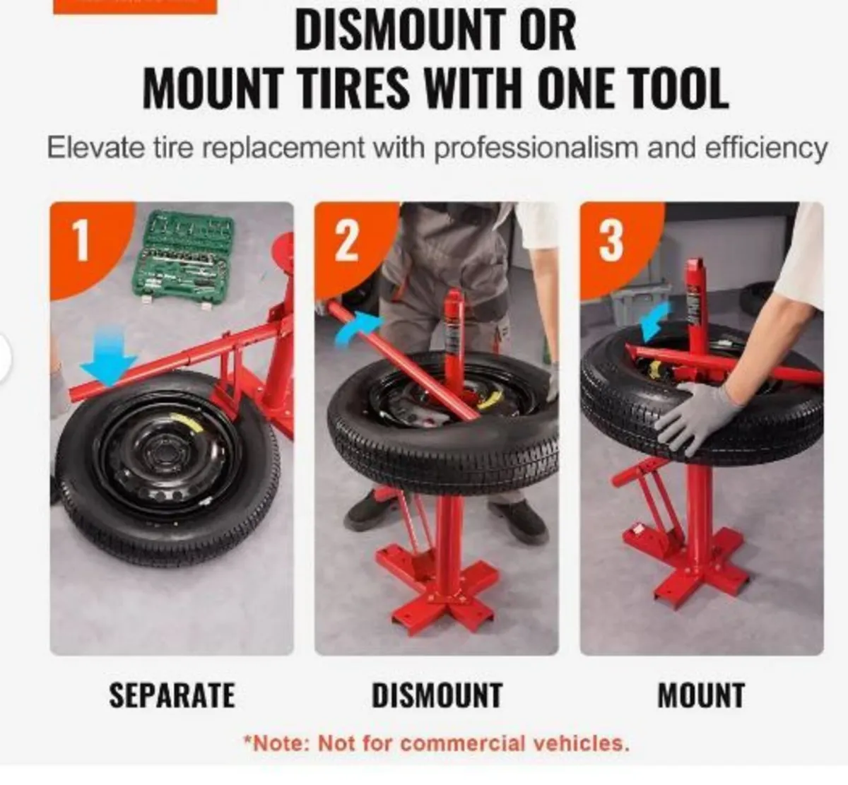 Portable Manual Tire Changer Bead Breaker Tool - Image 3