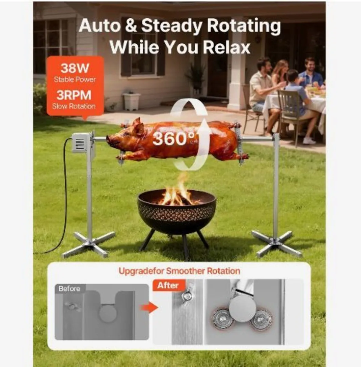 Rotisserie Grill, AC220-240V 8 Level Height - Image 2