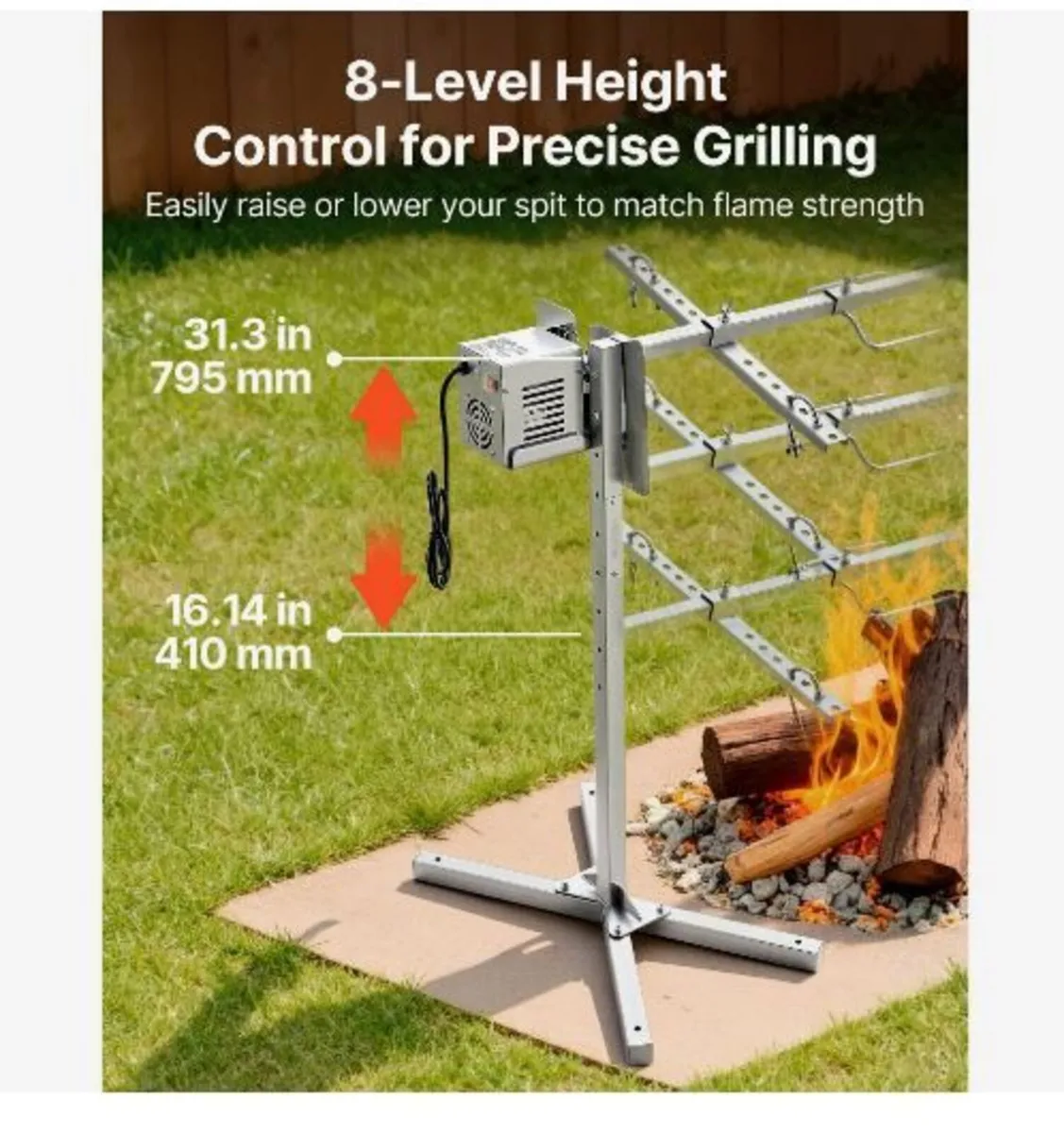 Rotisserie Grill, AC220-240V 8 Level Height - Image 4