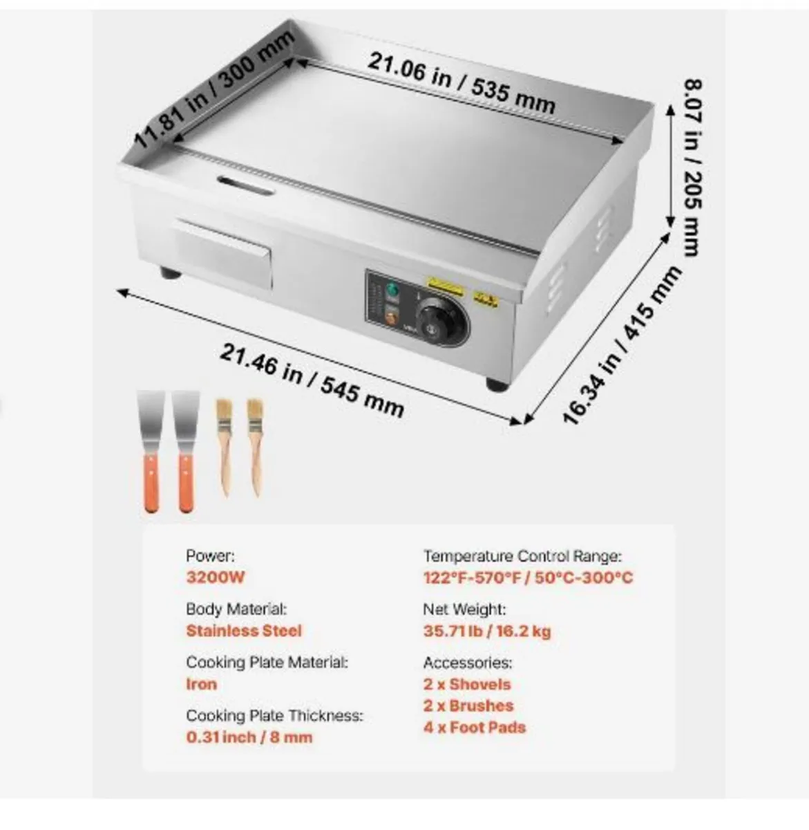 Commercial Electric Griddle - Image 2