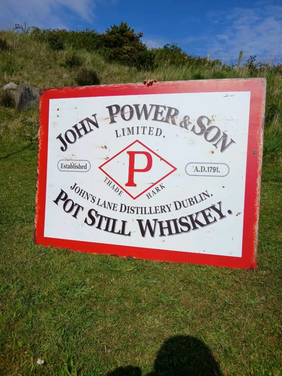 Extra Large Powers Tin Sign - Image 1