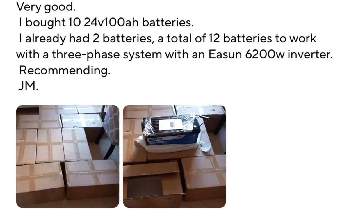 New LiFePo4 Battery 100AH 24v - Image 2