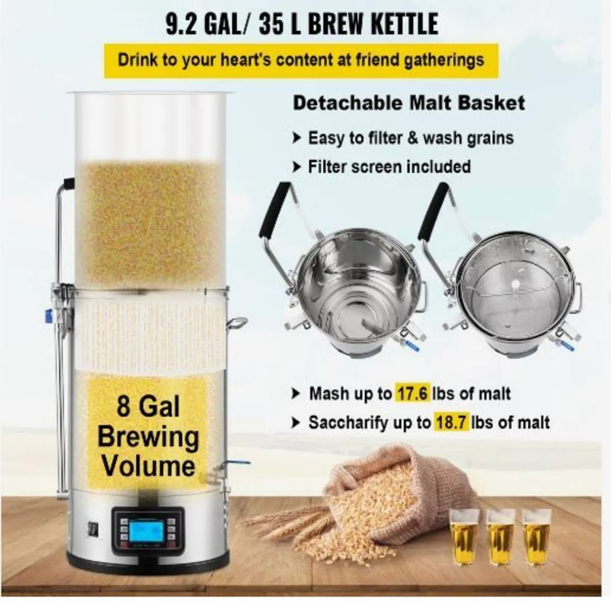 Electric Brewing System, 8 Gal/30 L, All-in-One - Image 2