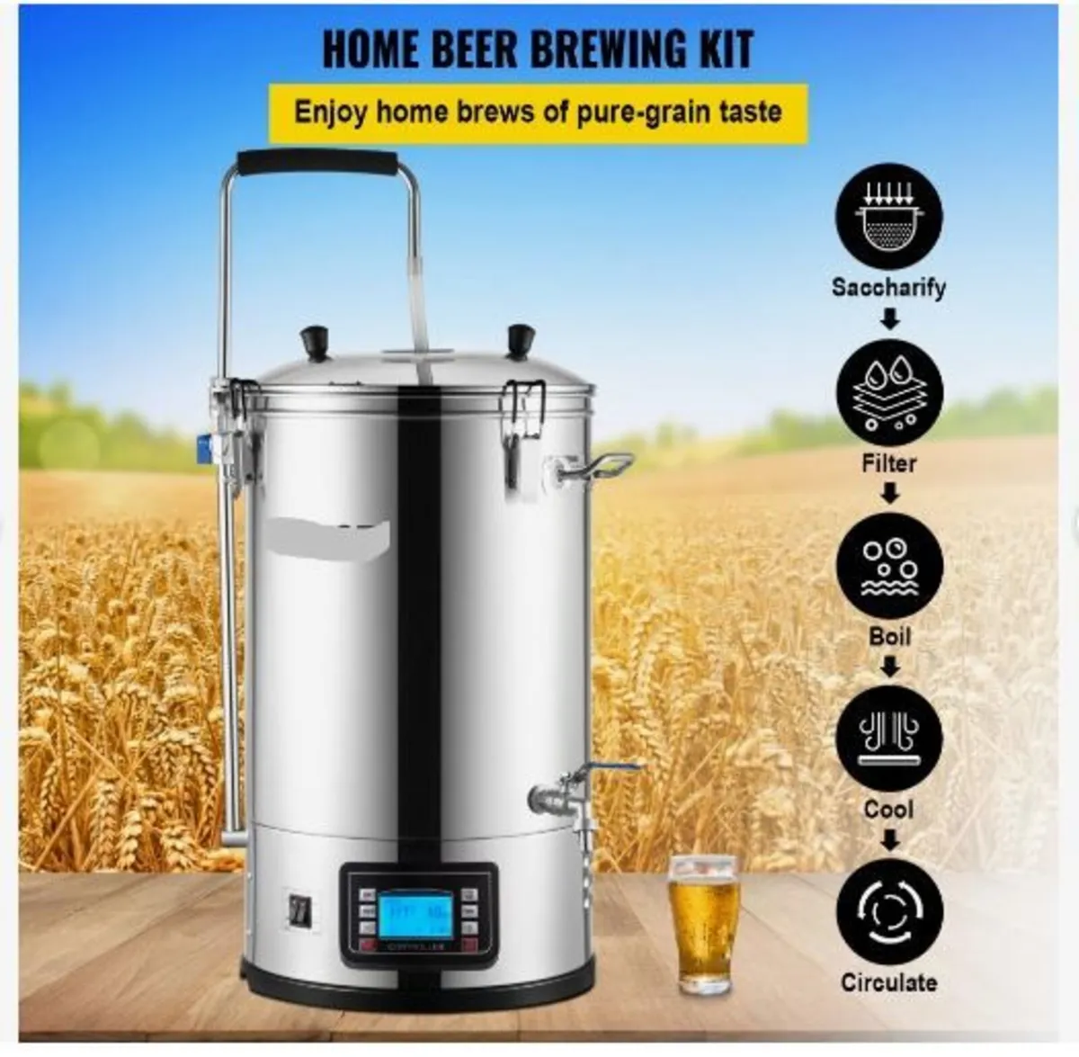 Electric Brewing System, 8 Gal/30 L, All-in-One - Image 3