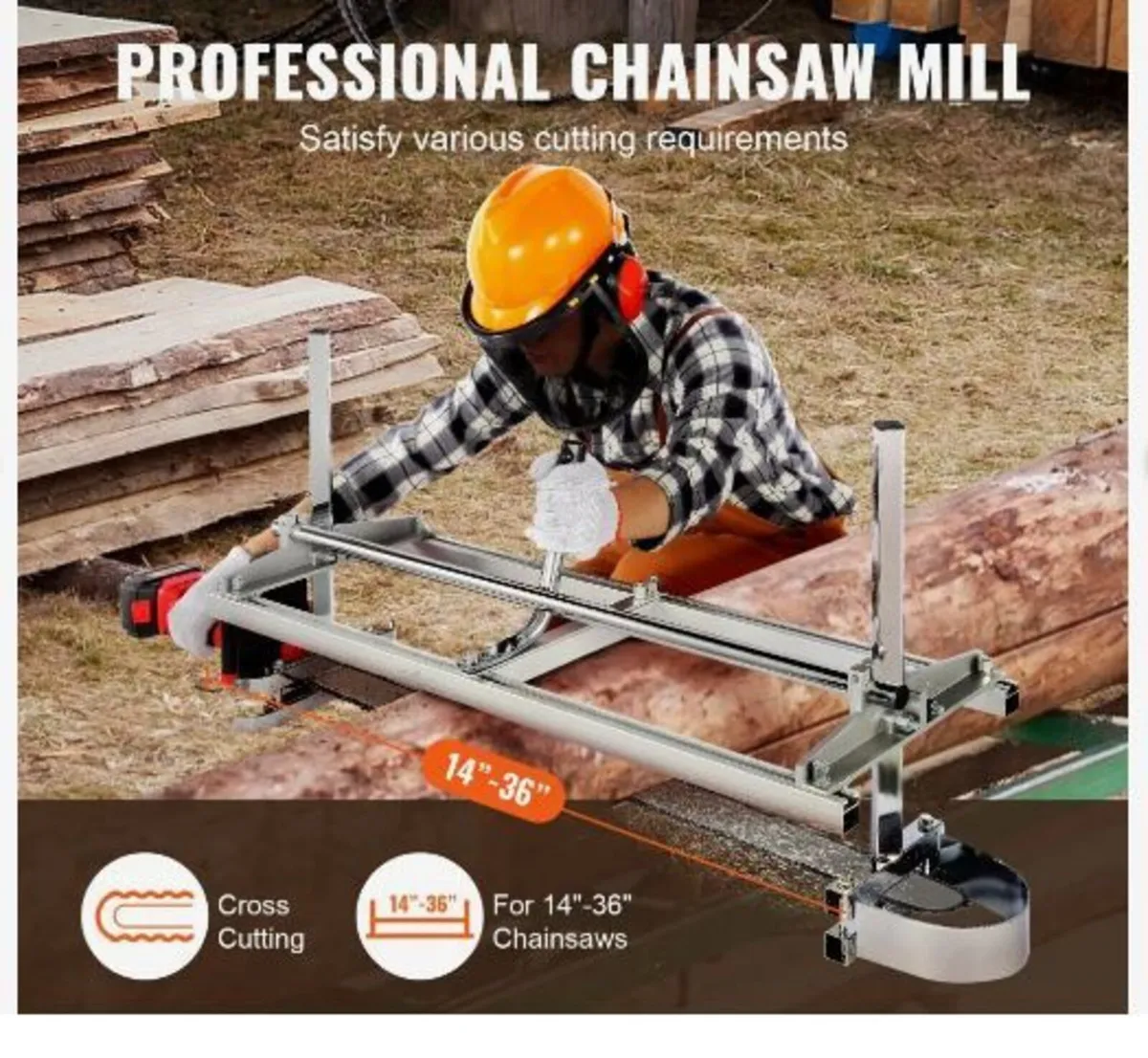 Portable Sawmill 35.6cm-91.4cm Guide Bar - Image 3