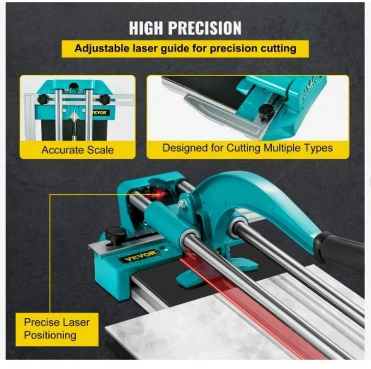 31 Inch/800mm Tile Cutter Double Rails - Image 2