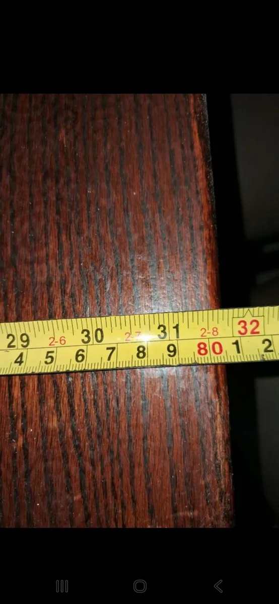 Oak table with 6 chairs - Image 4