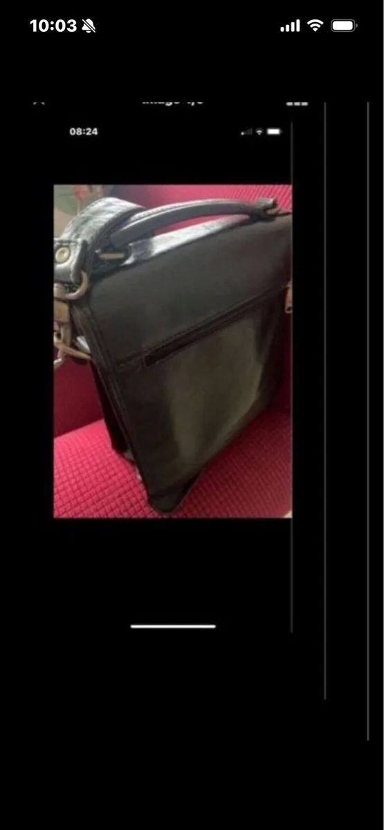 Hexagons Leather Shoulder Bag - Image 4