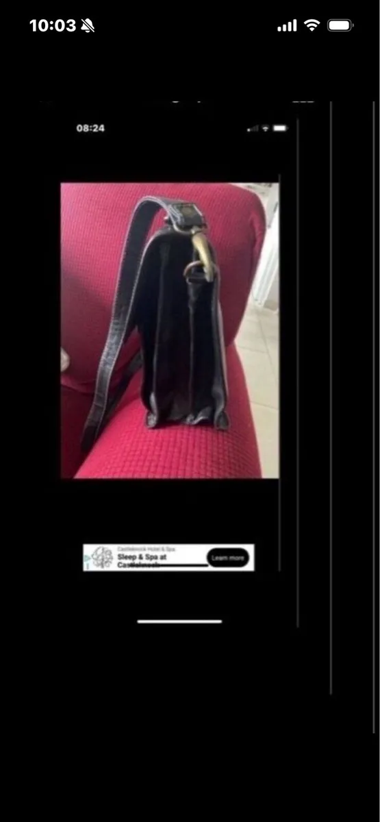 Hexagons Leather Shoulder Bag - Image 3