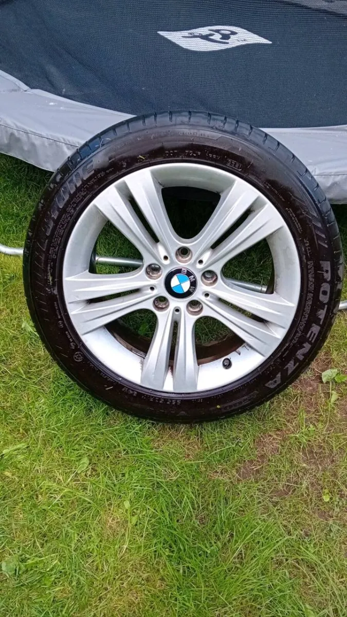 BMW 17" Alloys 5x120 + Tyres – Good Condition from - Image 1